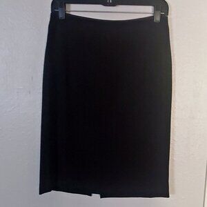 Women's HILLARD & HANSEN Stretch Black Pencil Skirt Sz 6 EUC
